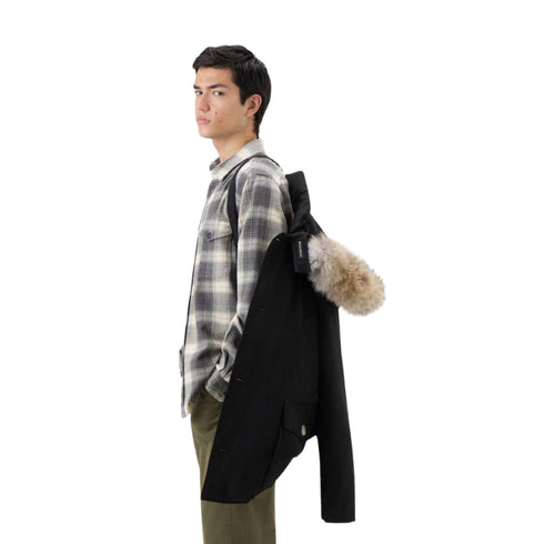 Woolrich Parka lungo Parka Uomo lungo Artic Anorak Nero - Francavilla Moda